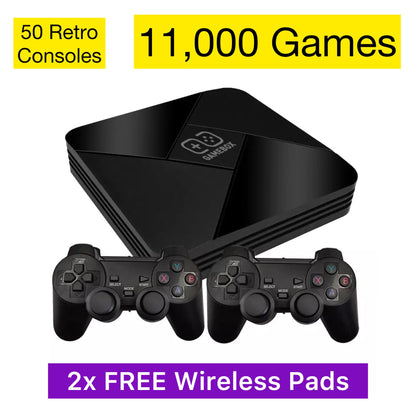 Retro Gaming Console - 30'000 Games + 2x Wireless pads