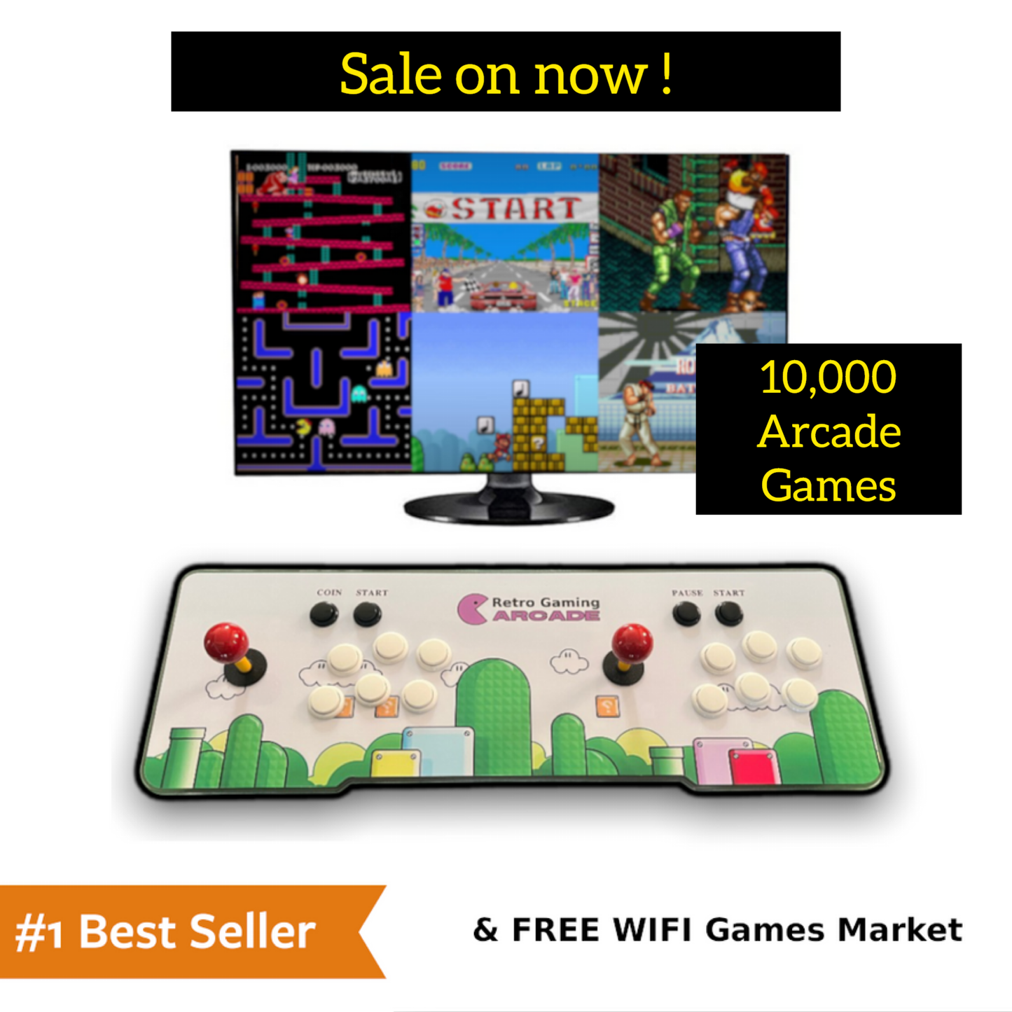 Retro Gaming Arcade™ - 10,000 Retro Games + FREE WIFI