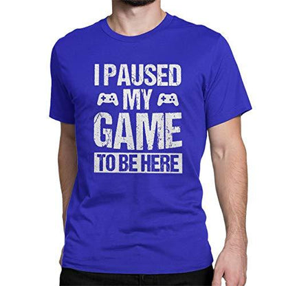 Gamers t-shirt - I Paused My Game to Be Here freeshipping - Retro Gaming Arcade